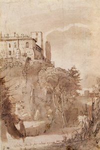 Una strada fuori dalle mura di Roma, c.1627-30 da Claude Lorrain